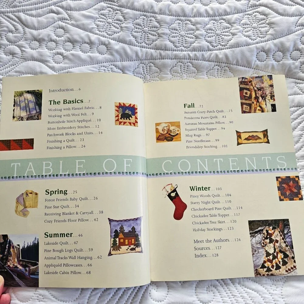 Four Seasons In Flannel Quilting Book By Jean Wells & Lawry Thorn - 23 Projects